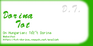 dorina tot business card